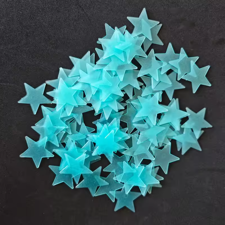 Set van 100 Glow in the Dark Sterren – Lichtgevende Muurstickers voor Plafond en Kinderkamer