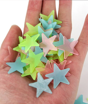 Set van 100 Glow in the Dark Sterren – Lichtgevende Muurstickers voor Plafond en Kinderkamer