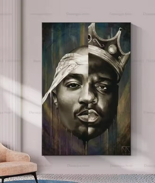Hip Hop Rap Poster Canvas – Muziek Legende Album Wanddecoratie
