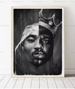 Hip Hop Rap Poster Canvas – Muziek Legende Album Wanddecoratie
