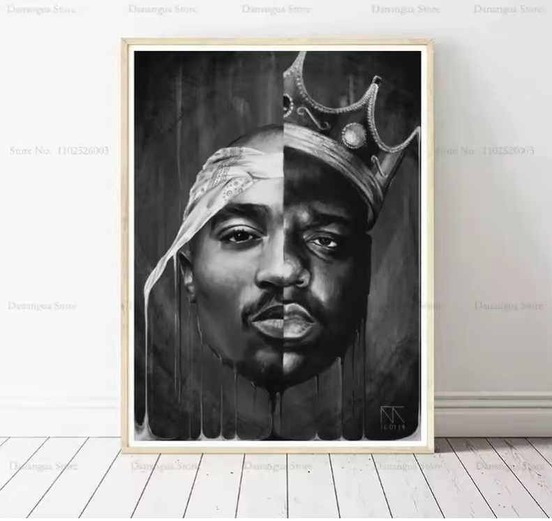 Hip Hop Rap Poster Canvas – Muziek Legende Album Wanddecoratie