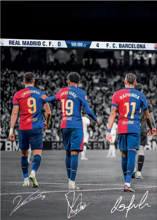 Voetbal Sterren Canvas Poster – Sport Moment Wanddecoratie