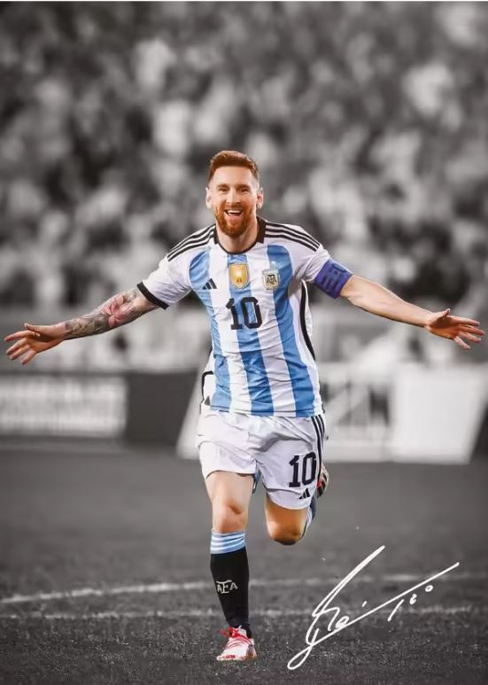 Voetbal Sterren Canvas Poster – Sport Moment Wanddecoratie