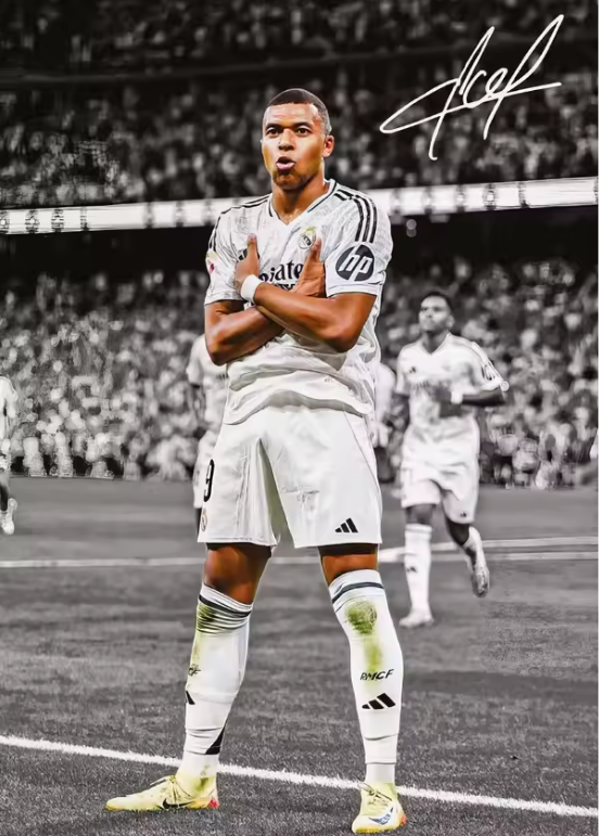 Voetbal Sterren Canvas Poster – Sport Moment Wanddecoratie