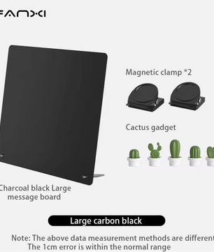 Magnetisch Memobord met Standaard – Metalen Tafel Prikbord voor Notities, Foto’s en Magneten
