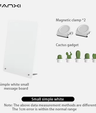 Magnetisch Memobord met Standaard – Metalen Tafel Prikbord voor Notities, Foto’s en Magneten