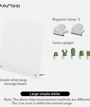 Magnetisch Memobord met Standaard – Metalen Tafel Prikbord voor Notities, Foto’s en Magneten