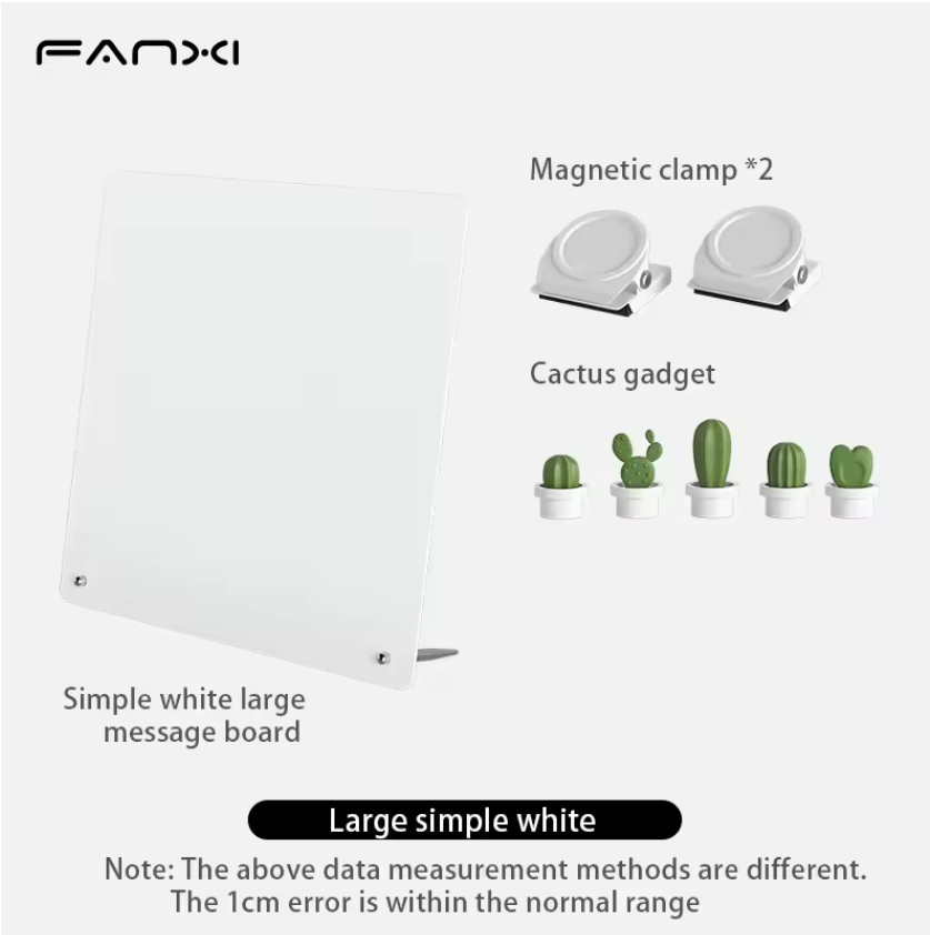 Magnetisch Memobord met Standaard – Metalen Tafel Prikbord voor Notities, Foto’s en Magneten