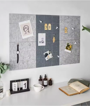 Vilten Prikbord 30 × 30 cm – Wand Memobord voor Notities, Foto’s en Inspiratie