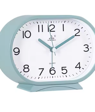 Compacte Bureau Wekker – Klassieke Quartz Nachtkastklok voor Slaapkamer en Bureau