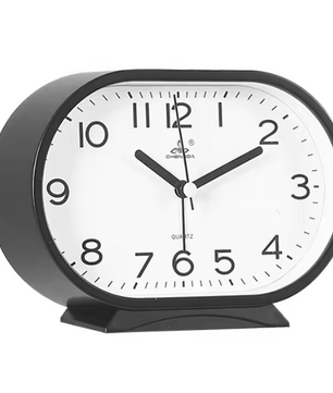 Compacte Bureau Wekker – Klassieke Quartz Nachtkastklok voor Slaapkamer en Bureau