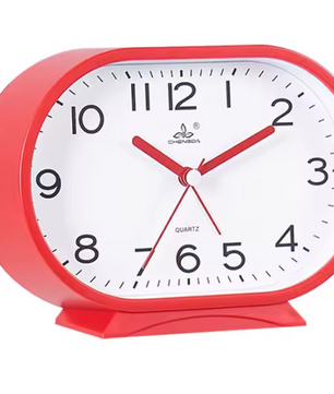 Compacte Bureau Wekker – Klassieke Quartz Nachtkastklok voor Slaapkamer en Bureau