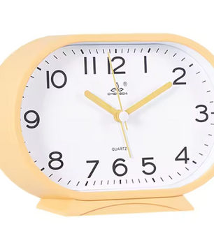 Compacte Bureau Wekker – Klassieke Quartz Nachtkastklok voor Slaapkamer en Bureau