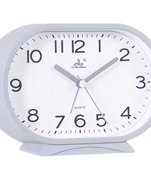 Compacte Bureau Wekker – Klassieke Quartz Nachtkastklok voor Slaapkamer en Bureau