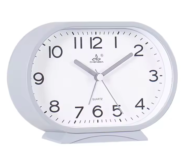 Compacte Bureau Wekker – Klassieke Quartz Nachtkastklok voor Slaapkamer en Bureau