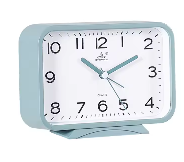 Compacte Bureau Wekker – Klassieke Quartz Nachtkastklok voor Slaapkamer en Bureau