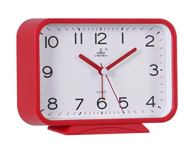 Compacte Bureau Wekker – Klassieke Quartz Nachtkastklok voor Slaapkamer en Bureau