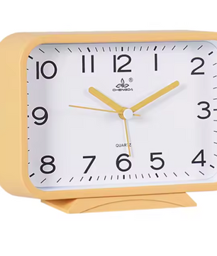 Compacte Bureau Wekker – Klassieke Quartz Nachtkastklok voor Slaapkamer en Bureau