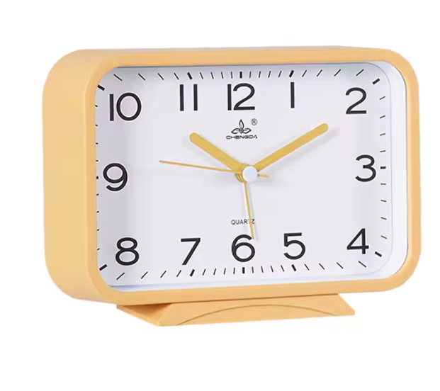 Compacte Bureau Wekker – Klassieke Quartz Nachtkastklok voor Slaapkamer en Bureau