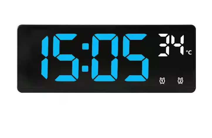 Digitale LED Wekker met Spraakbediening – Dual Alarm, Temperatuur en Snooze