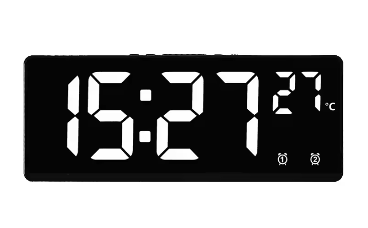 Digitale LED Wekker met Spraakbediening – Dual Alarm, Temperatuur en Snooze