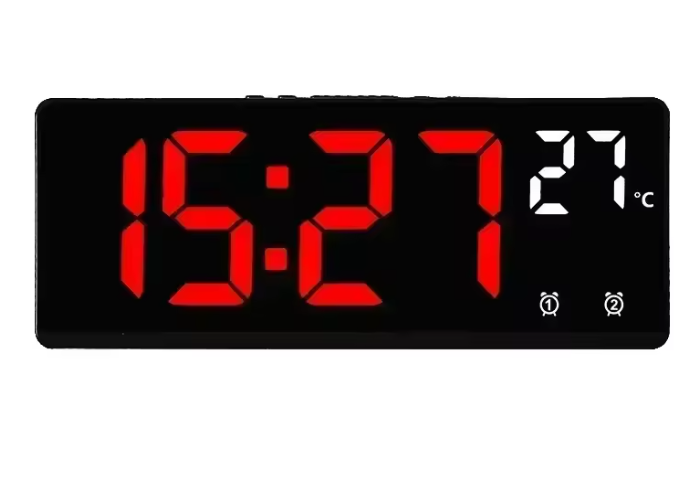 Digitale LED Wekker met Spraakbediening – Dual Alarm, Temperatuur en Snooze