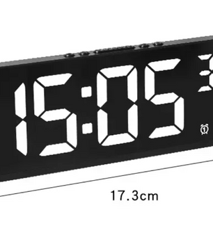 Digitale LED Wekker met Spraakbediening – Dual Alarm, Temperatuur en Snooze