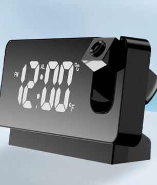 Digitale Projectie Wekker met Spiegel Display – LED Klok met Plafond Projector