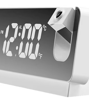 Digitale Projectie Wekker met Spiegel Display – LED Klok met Plafond Projector