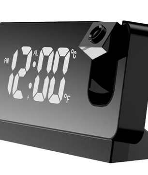 Digitale Projectie Wekker met Spiegel Display – LED Klok met Plafond Projector