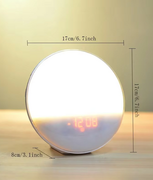 Sunrise Wake-Up Light Wekker – Digitale Alarmklok met FM Radio en Nachtlamp