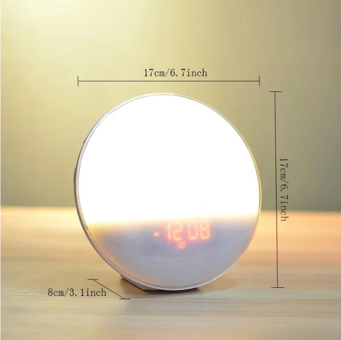 Sunrise Wake-Up Light Wekker – Digitale Alarmklok met FM Radio en Nachtlamp