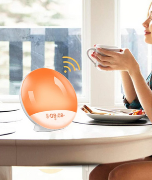 Sunrise Wake-Up Light Wekker – Digitale Alarmklok met FM Radio en Nachtlamp