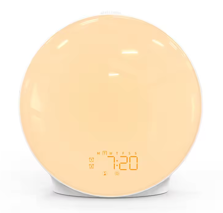 Sunrise Wake-Up Light Wekker – Digitale Alarmklok met FM Radio en Sfeerverlichting