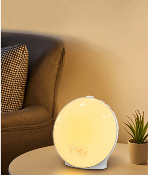 Sunrise Wake-Up Light Wekker – Digitale Alarmklok met FM Radio en Sfeerverlichting