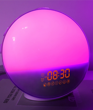 Sunrise Wake-Up Light Wekker – Digitale Alarmklok met FM Radio en Sfeerverlichting