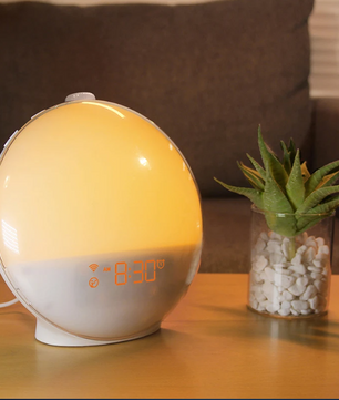 Sunrise Wake-Up Light Wekker – Digitale Alarmklok met FM Radio en Sfeerverlichting