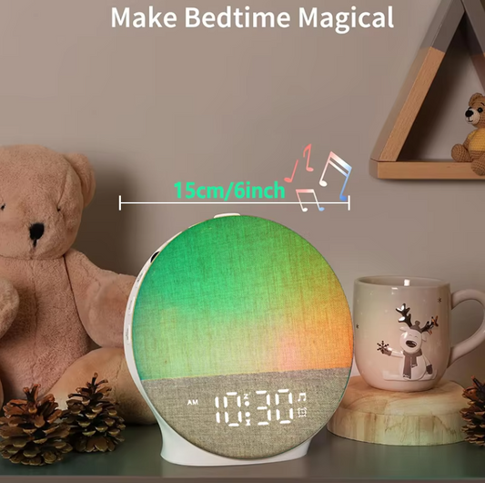 Sunrise Wake-Up Light Wekker – Bluetooth Speaker, White Noise en Nachtlamp