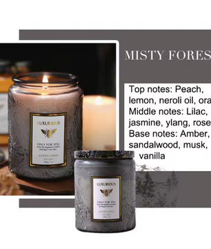 Geurkaars in Glazen Pot 200 g – Natuurlijke Sojawas Aromatische Kaars voor Sfeer en Ontspanning