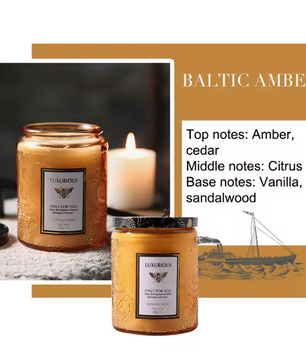 Geurkaars in Glazen Pot 200 g – Natuurlijke Sojawas Aromatische Kaars voor Sfeer en Ontspanning