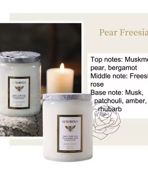 Geurkaars van Natuurlijke Sojawas – Aromatische Kaars in Glazen Pot