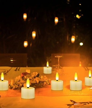 Set van 6 Oplaadbare LED Kaarsen met Afstandsbediening – Realistische Flikkerende Sfeerverlichting