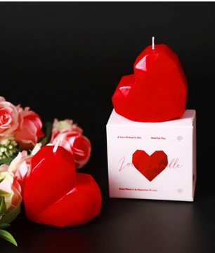 Romantische Hartvormige Geurkaars – Decoratieve Love Kaars voor Valentijn en Interieur