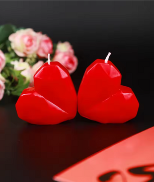 Hartvormige Geurkaars – Romantische Aromatische Kaars voor Valentijnsdag en Decoratie