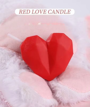 Romantische Hartvormige Geurkaars – Decoratieve Love Kaars voor Valentijn en Interieur