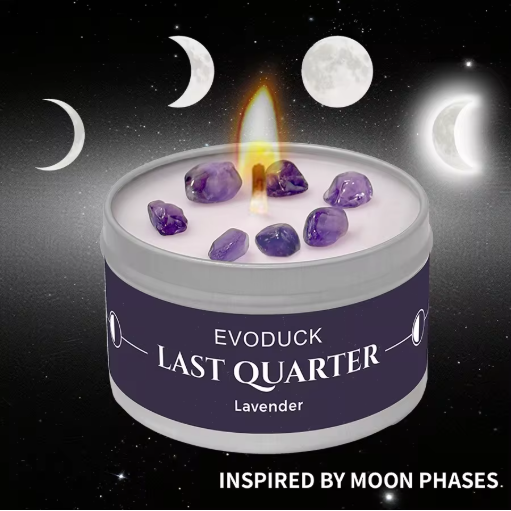 Maanfase Geurkaars – Spirituele Manifestatie Kaars voor Sfeer en Decoratie