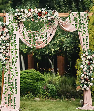 Kunstmatige Klimop Slinger – Decoratieve Hangende Ivy Bladeren voor Muur, Tuin en Feestdecoratie