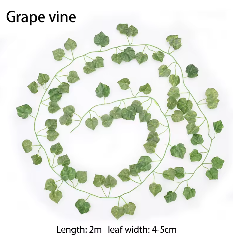 Kunstmatige Klimop Slinger – Decoratieve Hangende Ivy Bladeren voor Muur, Tuin en Feestdecoratie