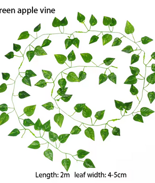 Kunstmatige Klimop Slinger – Decoratieve Hangende Ivy Bladeren voor Muur, Tuin en Feestdecoratie