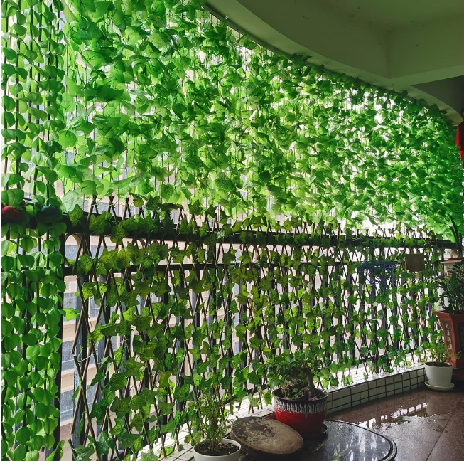 Kunstmatige Klimop Slinger – Decoratieve Hangende Ivy Bladeren voor Muur, Tuin en Feestdecoratie